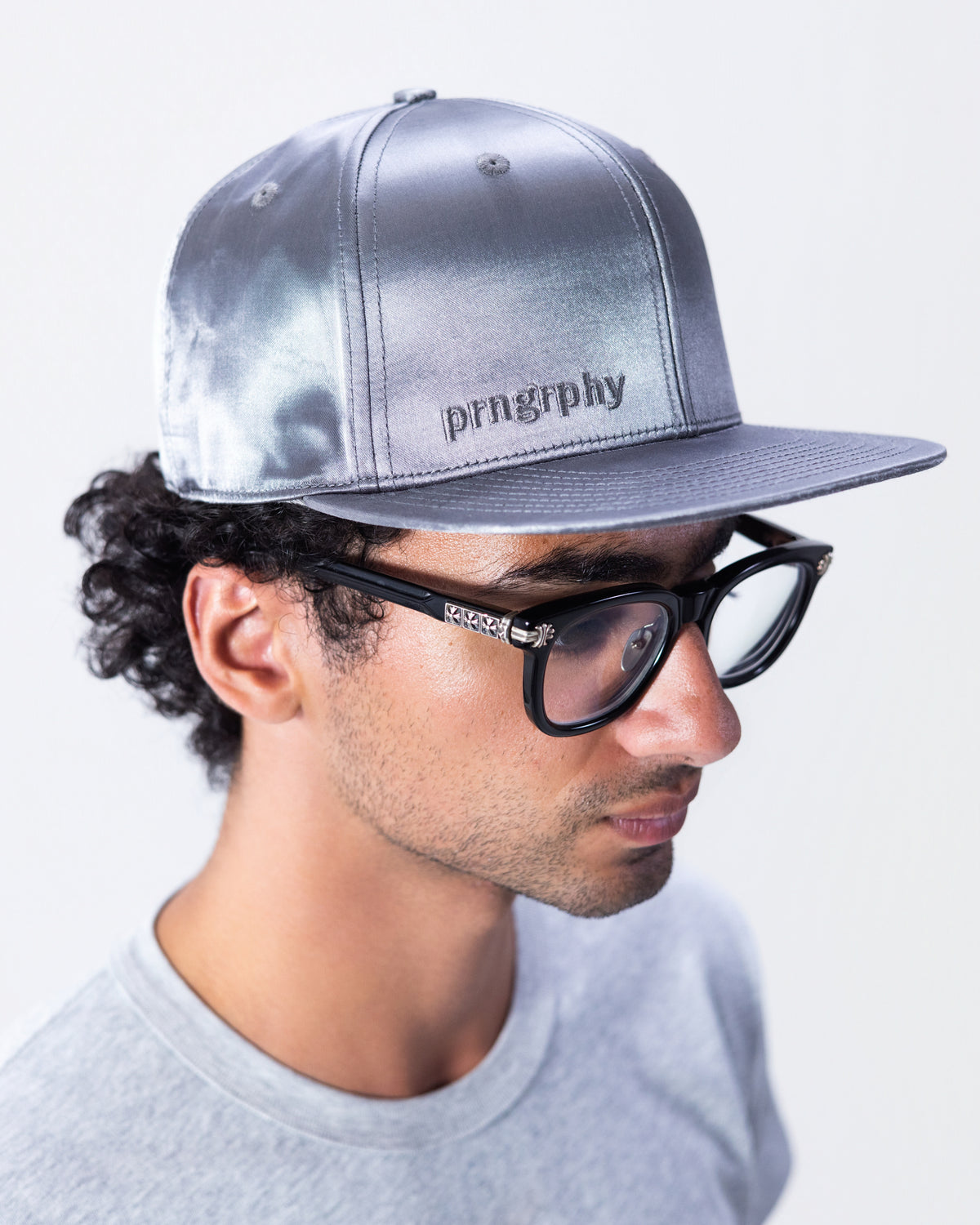 Prngrphy - Satin Fitted (Charcoal)