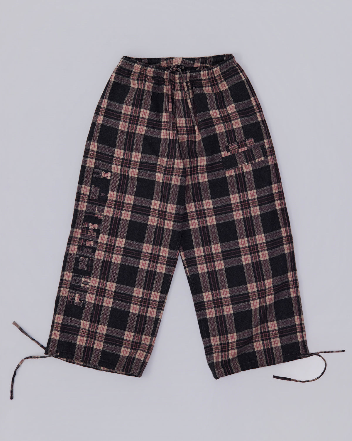 Prngrphy - Plaid Varsity Sweats (PINK/GREEN)