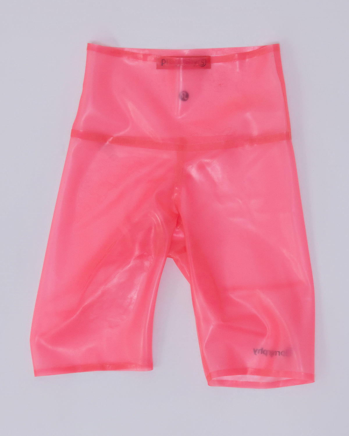 Prngrphy - Delulu Latex Biker Shorts (Pink!)