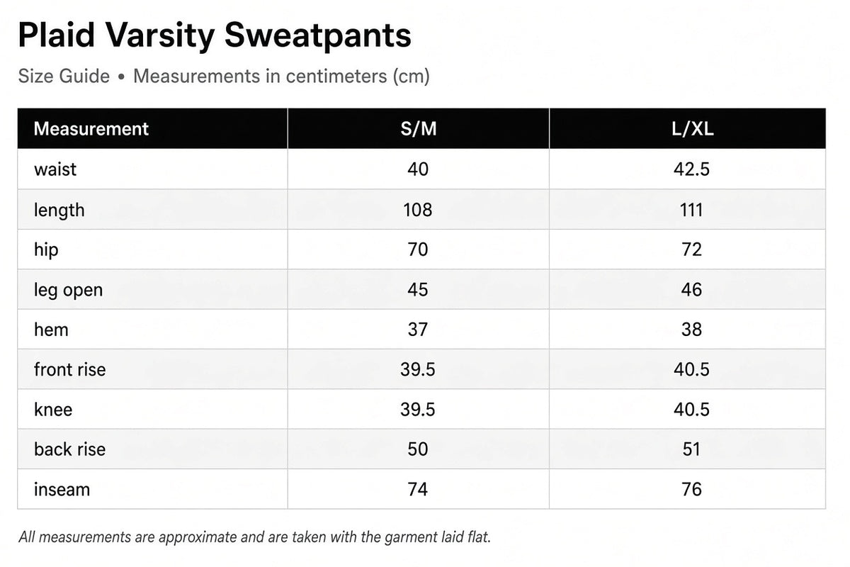 Prngrphy - Plaid Varsity Sweats (PINK/GREEN)