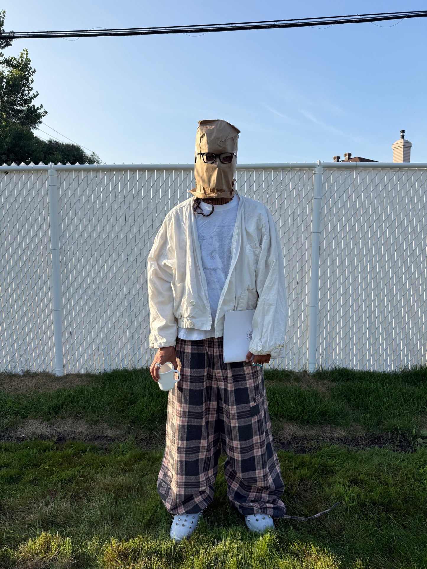 Prngrphy - Plaid Varsity Sweats (PINK/GREEN)