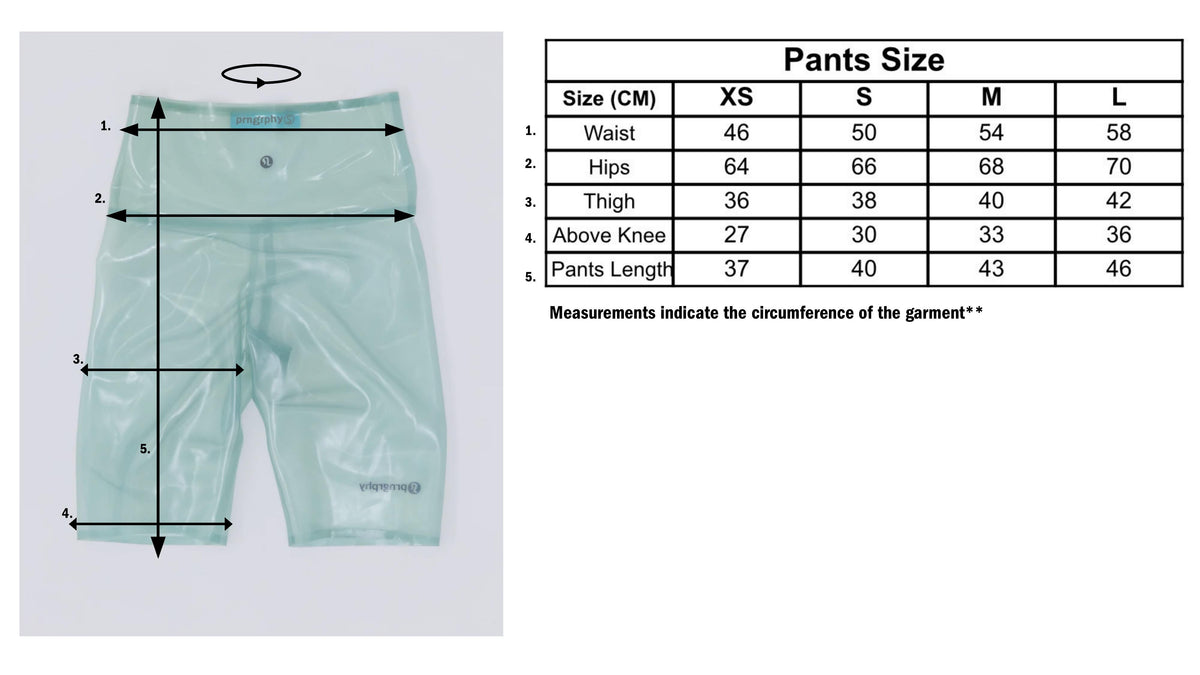 Prngrphy - Delulu Latex Biker Shorts (Aquamarine)