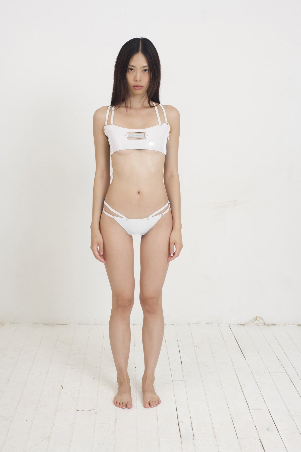Prngrphy - Delulu Matching Athletic Set (White)